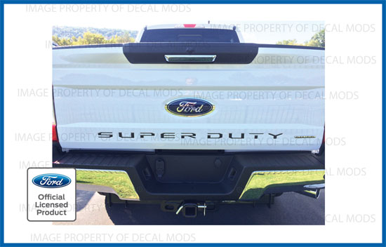 2017 Ford F250 F350 Super Duty Tailgate Letter Sticker Inlays Decal Set 